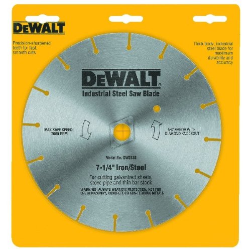DEWALT Circular Saw Blade, 7 1/4 Inch, 16 Tooth, Metal Cutting (DW3330)