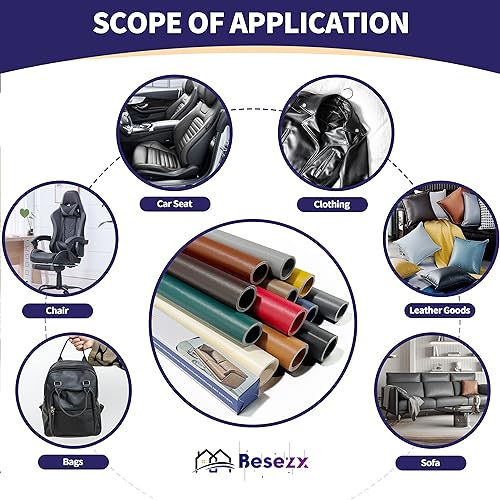 Leather Repair Patch Tape Kit, Self Adhesive Leather Repair for Furniture, Couch, Sofa, Car Seats,Office Chair,Vinyl Repair Kit.30inx16in - color: Black, size: 30 in x 16 in