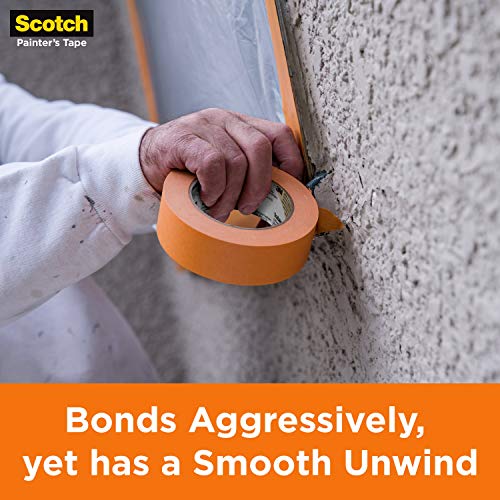 Scotch Heavy Duty Painter's Tape, 0.94 in x 60.1 yd, for Use On Vinyl, Carpet, Metal, & Plastic, Indoor & Outdoor Masking Tape, Bonds Aggressively, 3-Day Clean Removal, 1 Roll (2020+-24AP) - size: 0.94" Width, style: 1 Roll