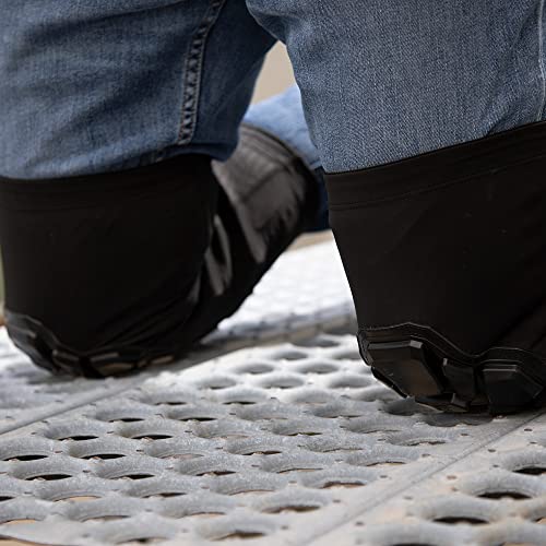 Klein Tools 60511 Knee Pad, Heavy Duty Padded Knee Sleeves, Breathable Mesh Back, Elastic Cuff with Slip-Resistant Silicone, Black, M/L - size: M/L