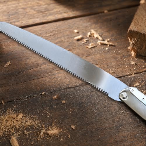 Premium Folding Saw 360mm with SK5 Steel Blade - 14 Inch Camping Hand Saw for Wood Cutting, Pruning, Backpacking and Hiking - Heavy Duty Impulse Hardened Teeth