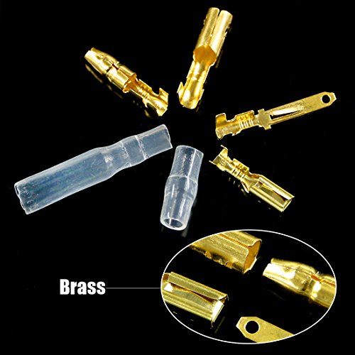 Glarks 700Pcs 2.8mm 2 3 4 6 9 Pin Plug Housing Pin Header Crimp Electrical Wire Terminals Connector and 30 Sets 4mm Car Motorcycle Bullet Terminal Assortment Kit for Motorcycle, Bike, Car, Boats