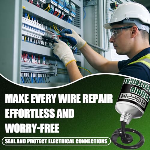 Liquid Electrical Tape Black Kit 100ml, Wire Cable Repair Adhesive