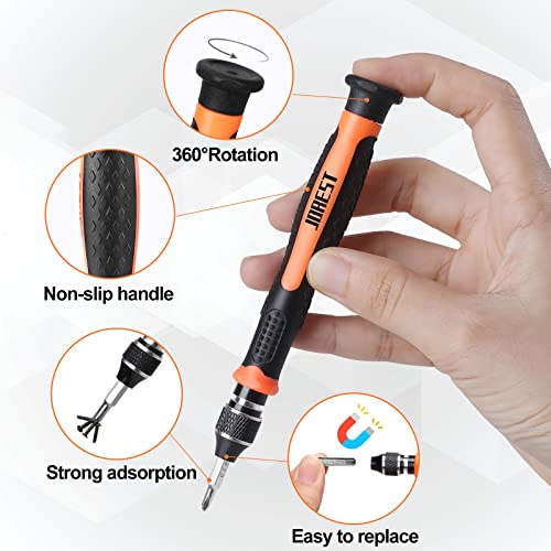 JOREST 24Pcs Small Precision Screwdriver Set with Torx T5 T6 T8 T9, Y00, P5 - style: 24 in 1