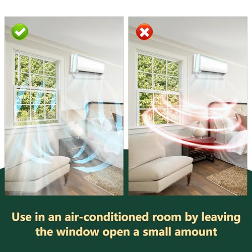 WooFog Window Security Bars Adjustable, Window Bars Security Inside Vertical, Heavy Window Ac Lock Bar with Rubber Feet for Up and Down Windows, 17-32 inch Double Hung Window Stopper -4 PCS Patented - size: 17" to 32"-4 PCS