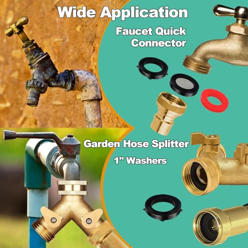 XBVV 32 Size 705 Pcs Plumbing Washers and O-Ring Kit 2-in-1 Rubber Gasket Assortment Kit for Faucet Spigot Garden Hose Pressure Washer Plumbing Repair