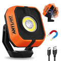 Rechargeable Work Light with 4 Modes, 1200LM Magnetic Work Light - color: Orange