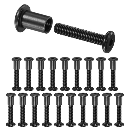 M METERXITY Hex Drive Socket Cap Bolt M8 x40mm for Furniture Assembly 20Pcs - size: M8 x 40mm