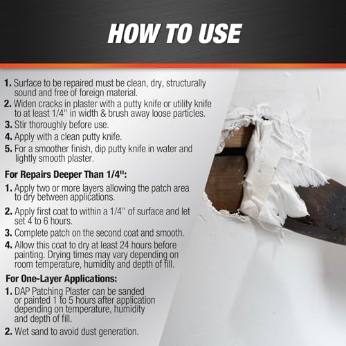 DAP Patching Plaster, White, 1 Gal (7079852290)