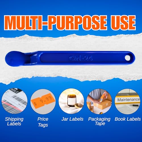 Sticker & Label Remover Tool - Plastic Peelers for Plastic, Glass & Wood – Adhesive, Decal, Price Tag, Glue & Paint Removal – Ergonomic Non-Slip Scraper for Crafts, DIY & Home Use (10)