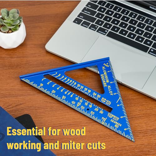 Mr. Pen- Rafter Square, 7 Inch, Blue, Aluminum Alloy, 7 Inch