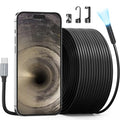 Teslong 50FT USB C Borescope Camera with Light for iPhone 15/16/17 Android