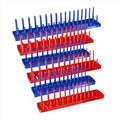 OEMTOOLS 22237 6-Pc SAE & Metric Socket Tray Set for Sizes 1/4", 3/8”, 1/2" - color: Red and Blue