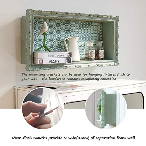 French Cleat Hanger 30 Inch ,2Pairs Aluminum Z Clips for Hanger Supports 120lbs - Interlocking Wall Mounting Bracket Hardware Kit for Hanging Mirrors, Picture, Shelf, Whiteboard, Art, Frames - size: 30 Inch-Standard
