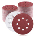 100Pcs 5 Inch Sanding Discs 100 Grit, Round Hook and Loop Sandpaper for Random Orbital Sander Pads(100 Grit) - style: 100G 100pcs