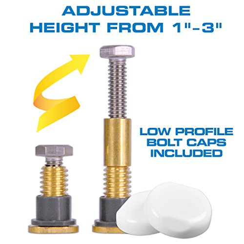 DANCO All-in-One Toilet Installation Kit, Perfect Seal Wax Ring & Zero Cut Bolts, Toilet Repair, Wax-Free, Mounting Toilet Bolts (10879X) - size: 1 Pack, style: Installation Kit