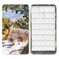 qianshan 40Pcs Empty Half Pans Watercolor Tin Palette with Magnetic Stripe - color: Garden