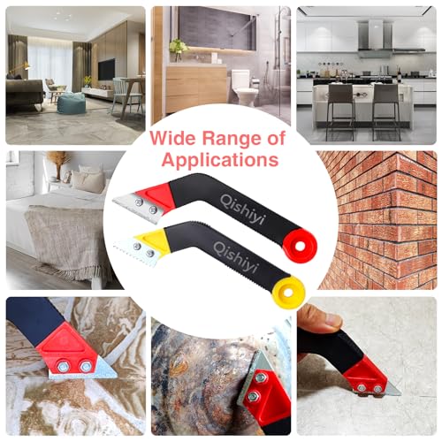 11 PCS Grout Removal Tool Set,Include 2 Tile Grouts Saws 6 Pieces Blades Replacement Bonus,Hand Grout Saw,2 Grouts Cleaning Blades,Ideal for Tile Gap Cleaning and Repair