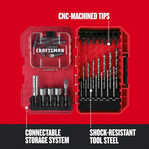 CRAFTSMAN 35 Piece Screwdriver Bit Set, Durable, Shock-Resistant Steel (CMAF35SET)