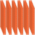 36 Pcs 12" Clear Orange Plastic Rulers, Back to School Measuring Supplies - color: Orange