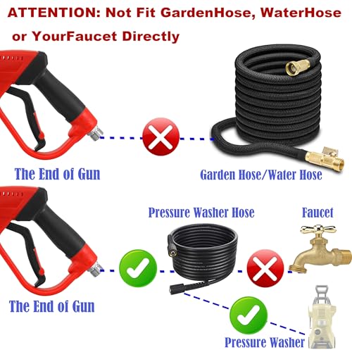 Tool Daily Deluxe Pressure Washer Gun, Replacement Wand Extension, 40 Inch - size: 40inch