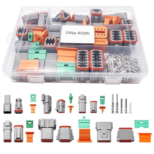 Deutsch Connector Kit, DT 2 3 4 6 8 12 Pin Deutsch DT Connectors - style: 188PCS 2/3/4/6/8/12 Pin