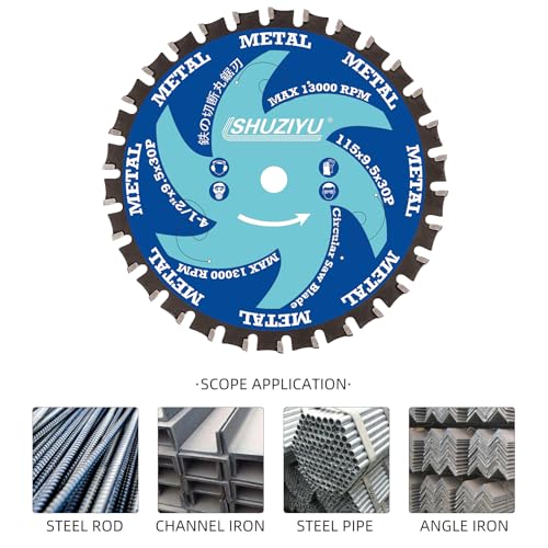 Metal Cutting Mini Circular Saw Blade 4-1/2"(115mm)-30T. - size: 4-1/2" (115mm) Metal