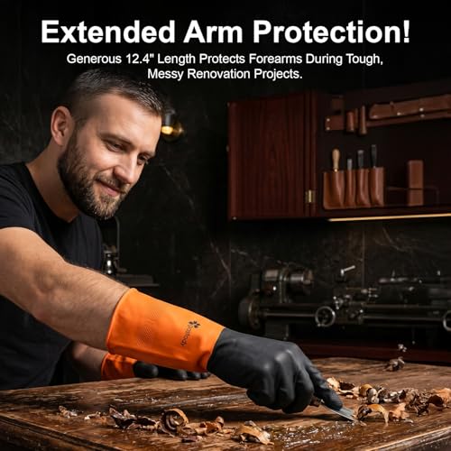 Gastody™ - Chemical Resistant Gloves, Reusable,Heavy Duty Safety Work Gloves,Resist Acid,Oil,Alkali - S-M-L-XL-XXL Size - size: Medium, style: Chemical Gloves Set of 2 Pairs