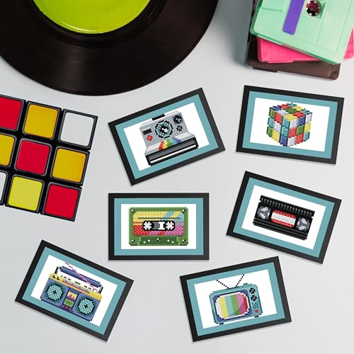 DIAMOND ART CLUB Mini Dazzles - 80s Diamond Art Kits for Adults - color: 80s