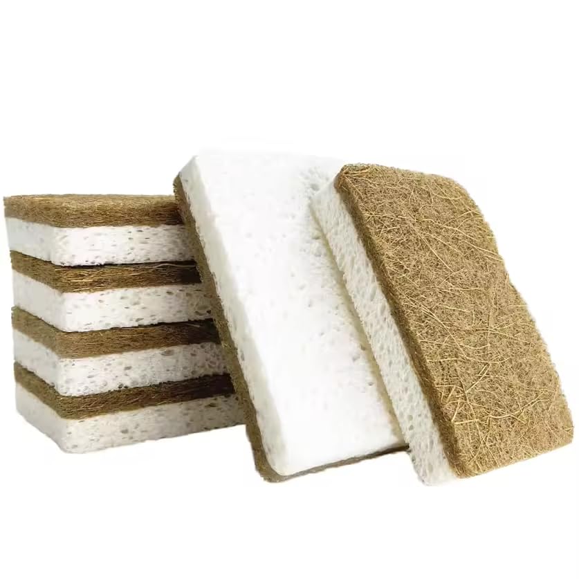 Coconut Fiber Sponges – Natural & Biodegradable. 100% Eco-Friendly