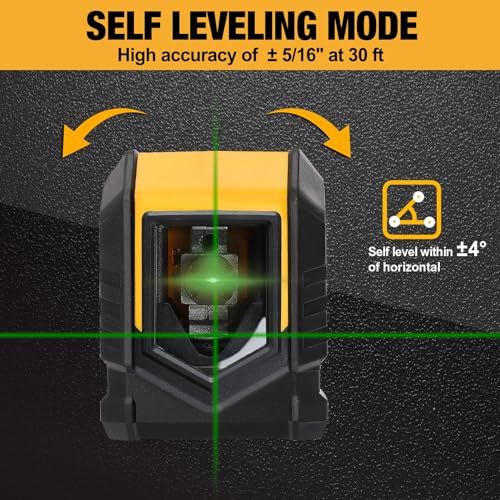 PREXISO Laser Level with Tripod, 65Ft Self Leveling Cross Line Laser Level - style: 31-1/2 inch Tripod