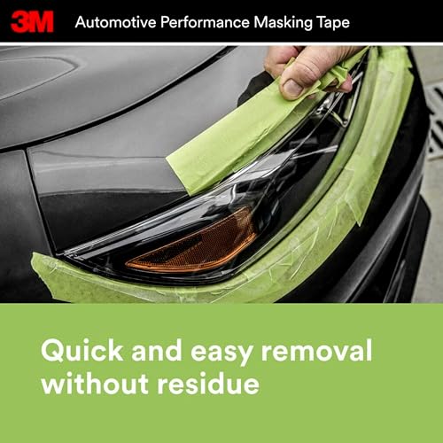 3M Automotive Performance Masking Tape, 36 mm x 32 m, 6/case (Pack of 6) - size: 36 mm x 32 m (Pack of 6)