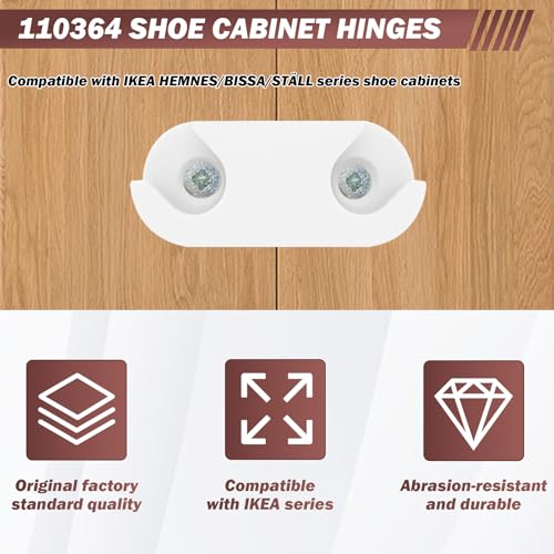 4 Pack Shoe Cabinet Hinge Replacement Part #110364 - size: 110364 (4 Pack)