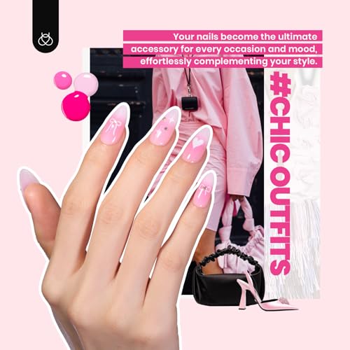 Beetles Gel Nail Kit with U V Light - 75PCS 45 Colors Gel Nail Polish Set - color: Chic Outfits - 45 Colors (75 Pcs)