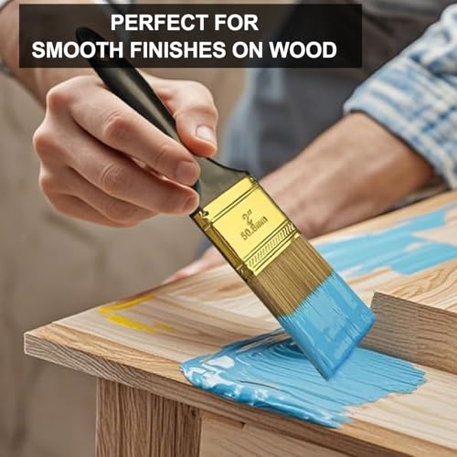 Great Andrew Paint Brushes, 10 PCS 2" Bulk Paint Brush Pack - size: 10 PCS, 2"