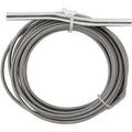 PlumbCraft 25 Ft Drain Auger, 1/4-Inch Steel, Hand-Cranked, Vinyl Grip