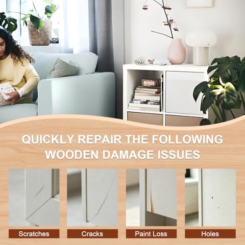 Wood Furniture Repair Kit (Black-Brown) for IKEA - color: Black-brown for Hemnes / Kallax / Bestå / Alex / Lagkapten / Lack / Micke