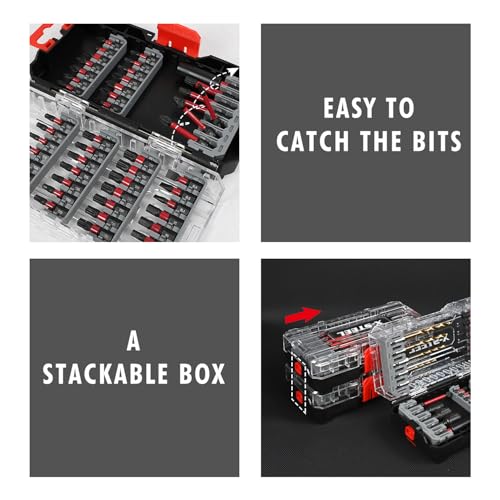 X-STEEL 49PCS Impact Bits Set - High-Speed Steel Drill Bits, S2 Steel Screwdriver Bits, Magnetic Holder, Extension Rod - Complete Set for Wood, Metal, and Multi-Purpose Drilling & Screw Driving - size: 49PCS