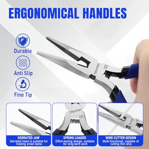 5 Inch Needle Nose Pliers Small Jewelry Pliers Tool 10 Pack - size: 10 Pack