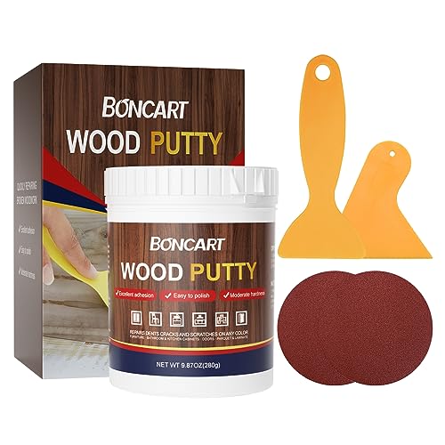 Boncart Wood Filler, 9.87 OZ Black Wood Putty - color: 9.87OZ Black