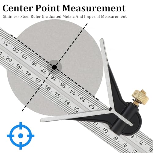 Combination Square Ruler Horizontal Square Multi-Function Carpentry Squares | 90 Degree Angle Rulers Protractor Level Measuring Set, Adjustable Sliding Woodworking Tools Inch/Metric(12"/30cm)