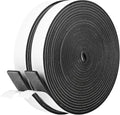 Kikerike Self Adhesive Foam Tape Weatherstrip 1In x 1/8In x 33Ft High Density Foam Insulation Strips Seal Weather Stripping with Strong Adhesive for Door and Window Sound Isolation Soundproofing - size: 1in x 1/8in x 33Ft