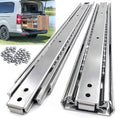Thickened 200Lbs Heavy Duty Drawer Slides 1 Pair 10 12 14 16 18 20 22 24 32 40 Full Extension Ball Bearing Sliding Rails Cabinet Tool Box Runners Tracks Glides (14" L) - size: 14Inch, style: W:51mm