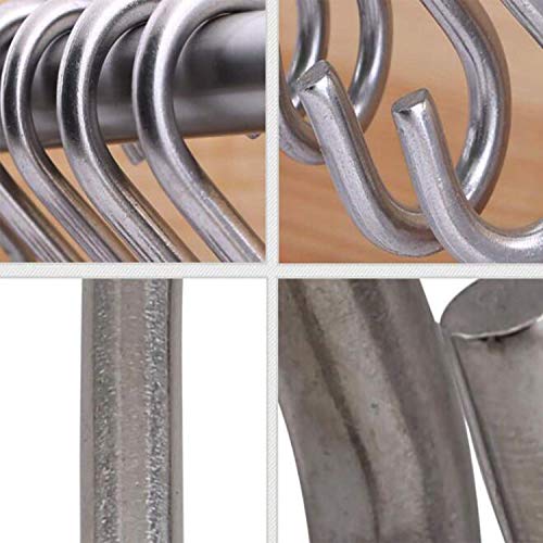 304 Stainless Steel 3 Inch S Hooks Hanging Hook Loads up to 550 lbs 4 Pcs