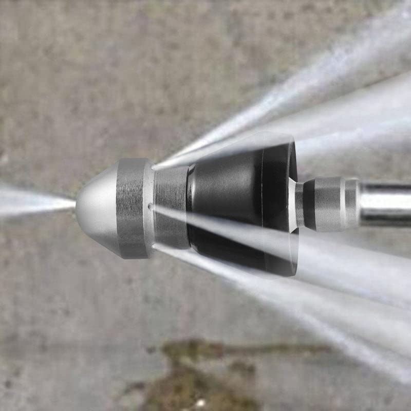 2023 Sewer Cleaning Tool High-pressure Nozzle, Drain Augers, Sewer Pipe Dredging And Cleaning Tools for Pipe Unclogging - Drain Clog Remover | Hair Clog Remover | Toilet Clog Remover (A)