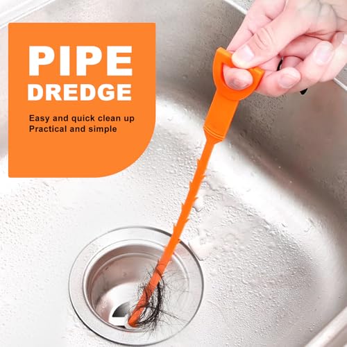 Drain Snake Clog Remover - 6 Pack 20 Inch Flexible Hair Tool - style: Drain Snake 6pcs