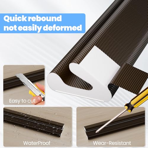 33ft V-Shape Thin Foam Weather Stripping Door Frame Seal,Brown - color: Brown, size: 33 FT