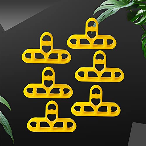 JINYO 3/8 inch 100pcs 10mm Yellow Color Tile Leveling Clips Masonry Paving Spacer Mortar Bricklaying Spacer Thin Ceramic Spacer Kitchen Spacer - color: Yellow