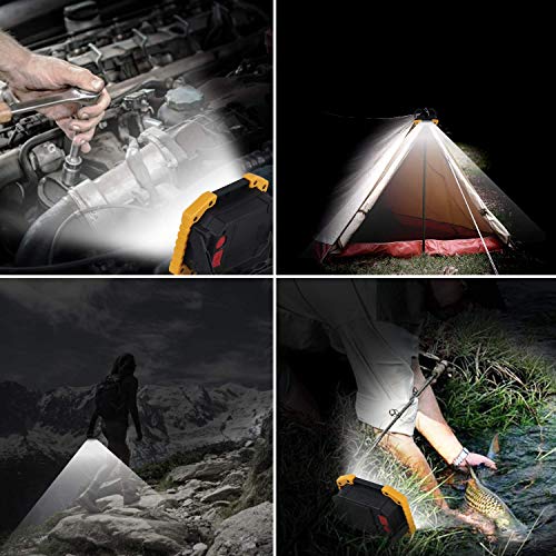 AUMIO 2-Pack Rechargeable COB LED Work Lights, Portable Flood Light