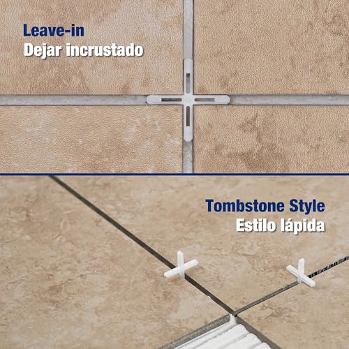 QEP 1/8" Hard Tile Spacers for Traditional or Leave-in Installation (300 Pack)
